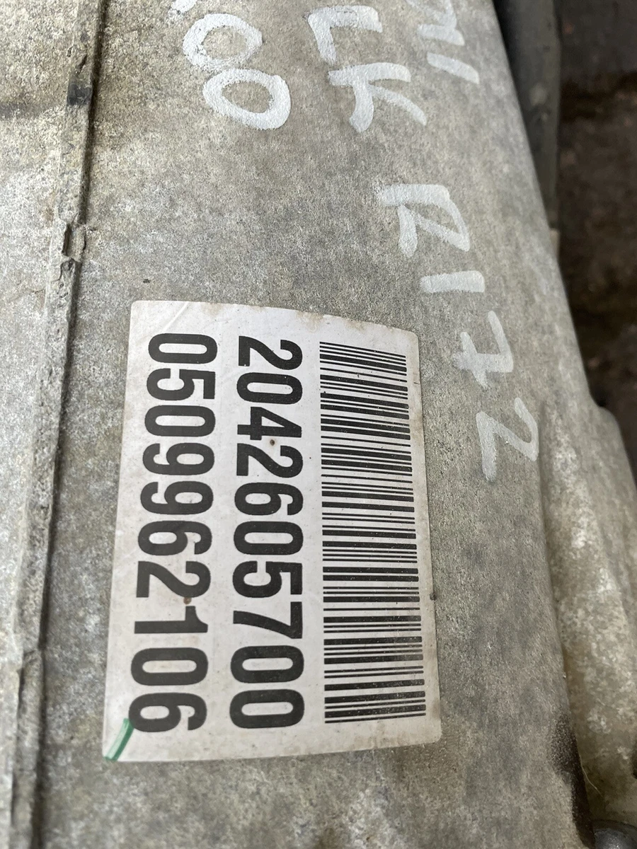 2011 MERCEDES SLK 200 R172 6 SPEED MANUAL GEARBOX P/N A2042605700 