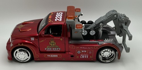 2009 MAISTO WRECKER  1:24 METALLIC RED MAISTO CUSTOM SHOP  RARE FIND - Picture 7 of 15