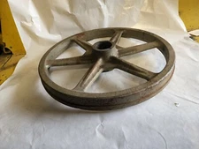 NOS  Unbranded  14" dia. Flat Idler Pulley with single Lip/Flange 1.850 + - Bore