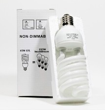 Compact Fluorescent CFL Bulb 45W Non-Dimmable Daylight Balanced