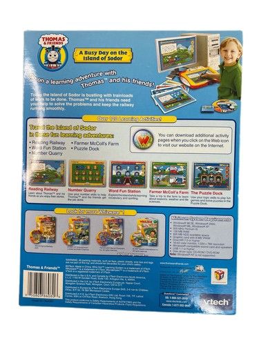 Whiz Kid Whizware Thomas & Friends for Use with Vtech Learning System Complete - Picture 3 of 3