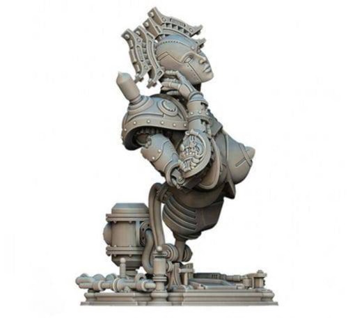 Kit Modelo Resina 1/16 BUSTO Caliente Hermosa Niña Máquina Droide Steampunk Sin Pintar - Imagen 4 de 7