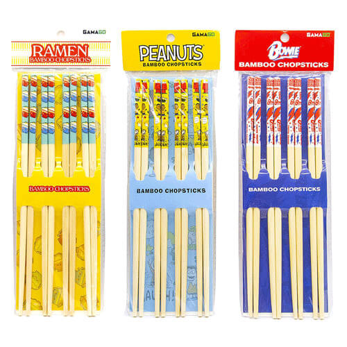 Gamago Eco Friendly Natural Bamboo Chopsticks Reusable Cute Adorable Lightweight - Picture 3 of 8