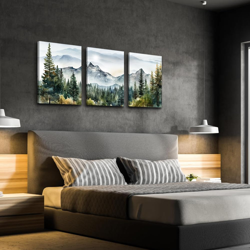 Wall Art for Living Room Wall Decor for Bedroom Office Decor Abstract Mountai... - Picture 2 of 12