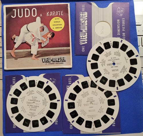 Scarce Sawyer's B670 Judo & Karate with A. Geesink view-master 3 reels packet - Picture 2 of 4