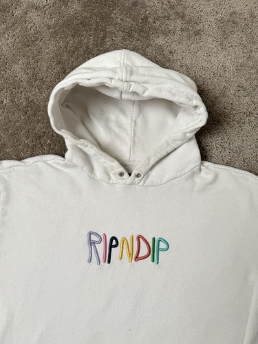 Vintage Mens Hoodie RIPNDIP Y2K American style Size M - Picture 3 of 10