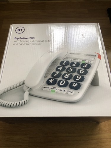 Téléphone filaire BT Big Button 200 avec haut-parleur mains libres compatible aide auditive - Photo 2/2