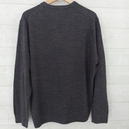 Maglione da uomo Dockers collo a V lavorato a maglia taglia XL pullover grigio - Foto 5 di 6