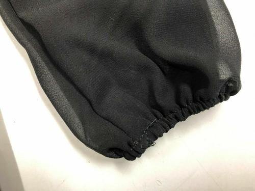 Women's Vogue Fashion Black Hi-Lo Tunic w/ Open Sleeves, Size Small - Picture 7 of 8