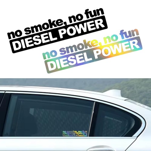 1x NO SMOKE NO FUN DIESEL POWER Car Styling Sticker Decal Motorcycle Accessories