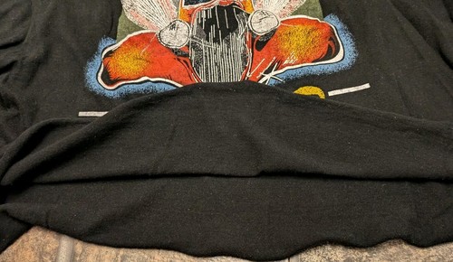 ZZ Top 1983 Eliminator Tour T Shirt Sz M Fantasy Blank cropped / cut off gvc - Picture 13 of 22