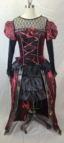 Women's "Elegant Vampiress" Victorian gown Size large by HGM - Picture 2 of 3