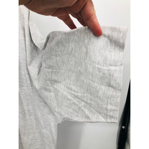 Vintage Mervyn's Cambridge Classics Heather Gray Crew Neck Short Sleeve T-Shirt - Picture 3 of 5