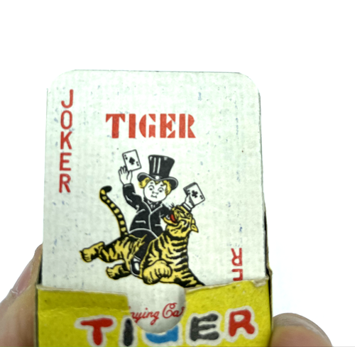 Vintage# CARTE DA GIOCO TIGER PLAYING CARDS NEW OLD STOCK PACK QA - Imagen 3 de 3