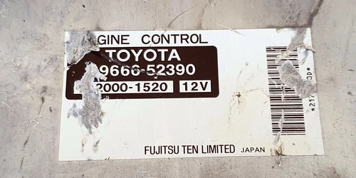 TOYOTA Sienta NCP81G 89666-52390 Ecu Ecm Oem Jdm used 8966652390 212000-1520 - Picture 2 of 8