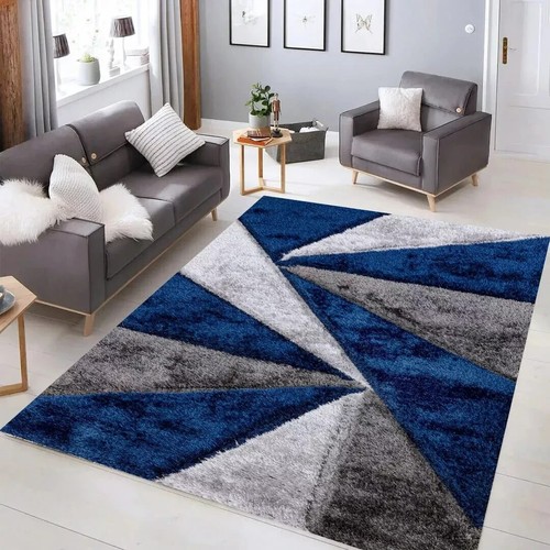 Large Shaggy Stylish Rug Living Room Bedroom Soft Carpet Hallway Runner Door Mat - Picture 10 of 81