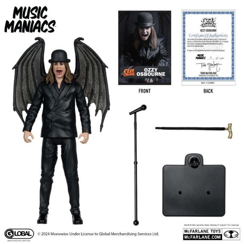 Ozzy Osbourne - Ozzy Osbourne Music Maniacs Metal 6" Scale Action Figure "New" - Picture 5 of 5