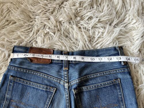 Vintage authentisch 1960er Jahre RALPH LAUREN Damen WESTERN WEAR 29 blau gerades Bein - Bild 9 von 13