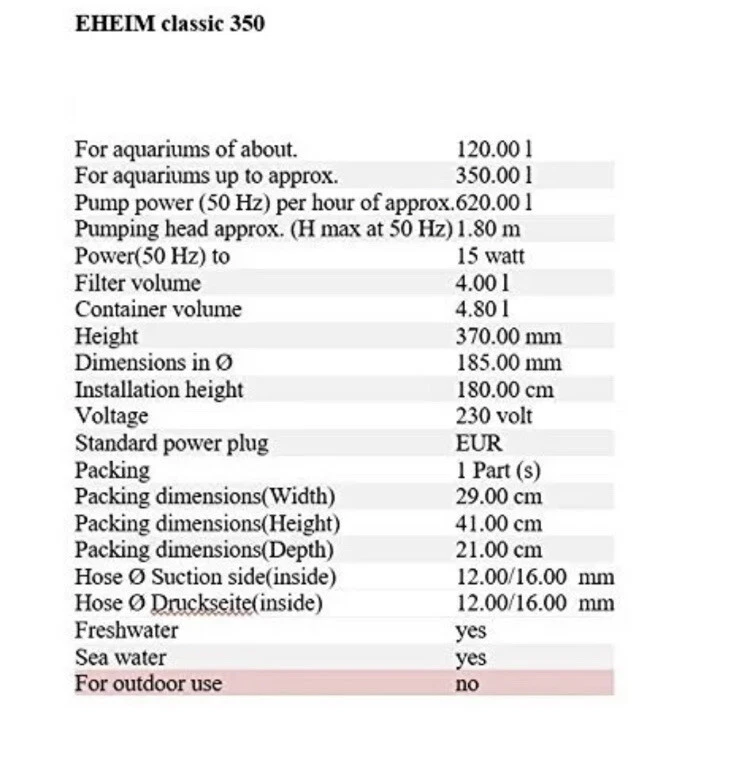 EHEIM Classic Canister Filter 2215 Classic 350 - PetOverstock - Image 3 of 4