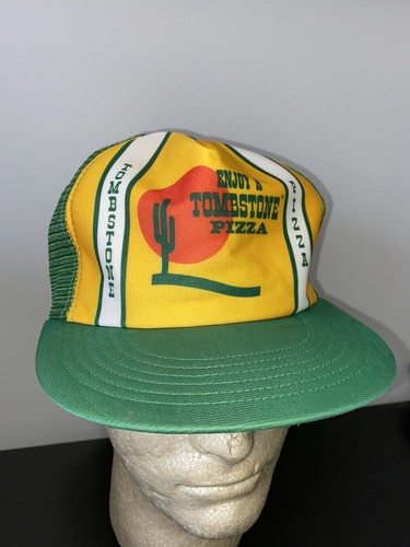 De colección Enjoy A Tombstone Pizza Malla Snapback Camionero Sombrero Gorra de Béisbol Tapa - Imagen 2 de 4