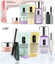 Clinique MVPs Skincare and Makeup Mini 6 PIECE Set,NEW WITH BOX