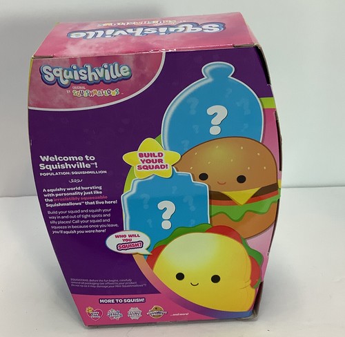 Squishmallows Squishville! Mini Peluche Scrumptious Squad 2 Pulgadas Paquete de 4 Set Nuevo S2 - Imagen 2 de 2
