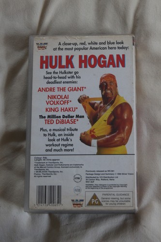HULK HOGAN - REAL AMERICAN WWF Wrestling VHS video 1993 -Andre the Giant - Imagen 2 de 3