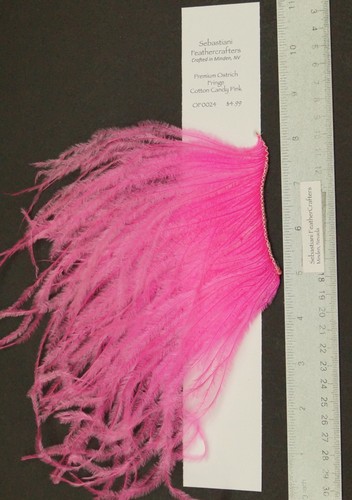 Sebastiani 5" to 7" Ostrich Plume Fringe 3" Sections Fly Tying/Intruder Feathers - Picture 58 of 64