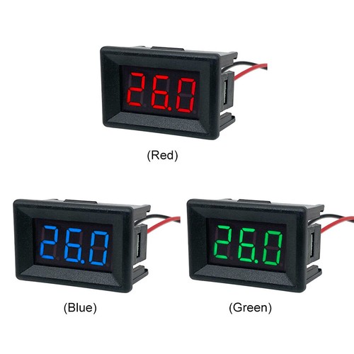DC0-30V 2-Wire Digital LED Display Panel Voltage Meter Voltmeter Tester (Blue) - Afbeelding 3 van 8