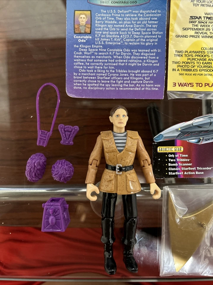 Figura de acción Star Trek Warp Factor serie 1 agente Odo 1997 bonito juguete Foto 2 de 4