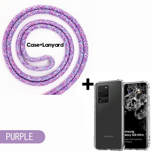 For Samsung S25 S24 S23 S22 Ultra S21 FE A53 CrossBody Lanyard Clear Case Cover - Picture 20 of 22