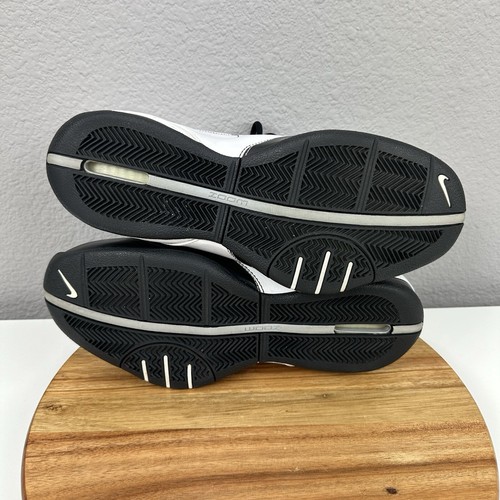 Scarpe da basket Nike Uptempo Zoom 2007 taglia 10 alte bianco/nero 316968-101 - Foto 6 di 9