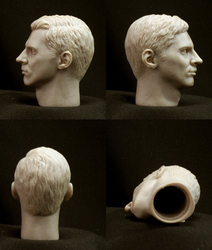 LEO MESSI CUSTOM RESIN UNPAINTED HEAD SCULPT Action figures 1/6 Scale - Picture 2 of 3