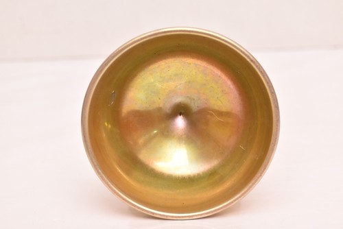 Carl Radke Phoenix Studios Art Glass Compote Dish Bowl Vase Iridescent Aurene - Picture 9 of 12