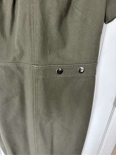Banana republic olive green work dress short sleeve nwt size 4 - Picture 2 of 7