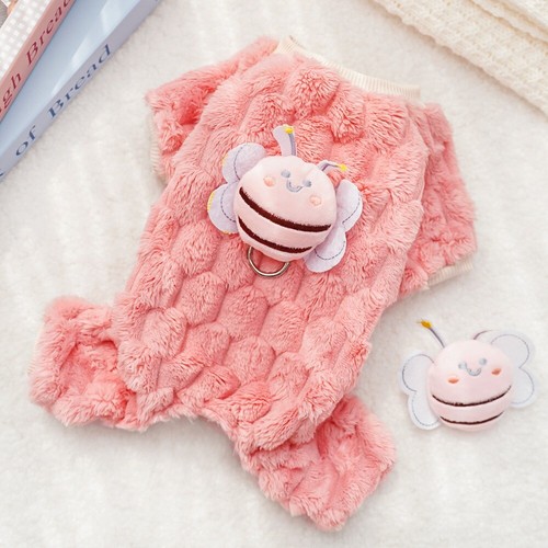 Warm Dog Winter Jumpsuit Cute Four Legged Pet Clothes Kitten Clothing - Picture 3 of 15