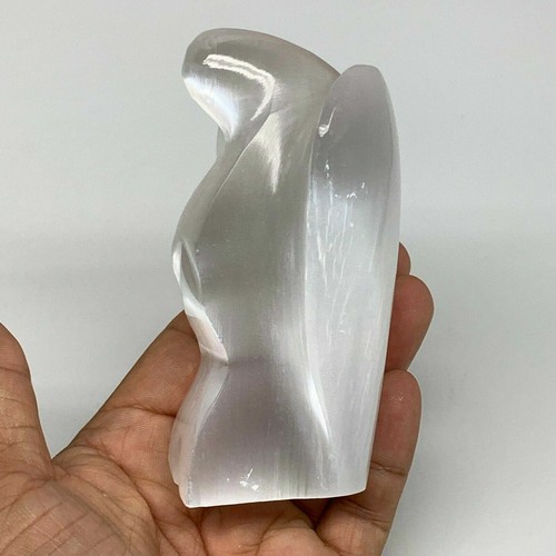 334.2g, 3.9"x3.1"x1.8"Natural Selenite (Satin Spar) Angel Crystal @Morocco,B8984 - Picture 3 of 11