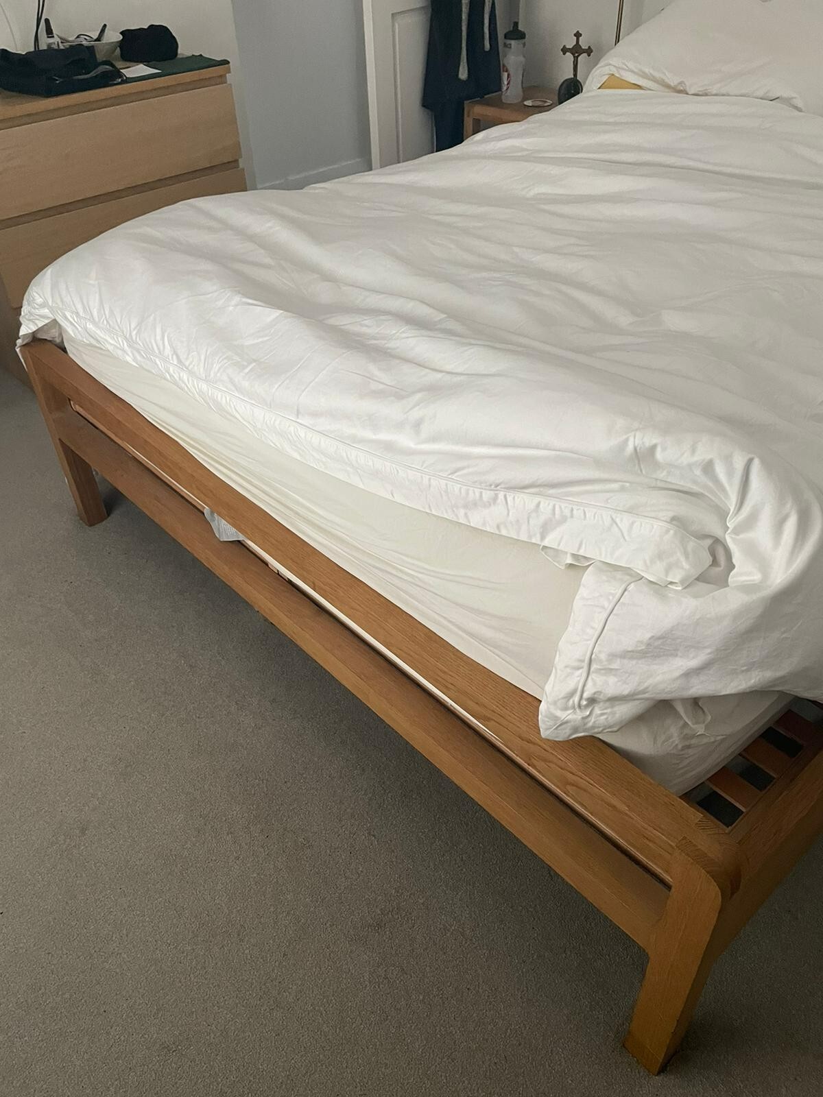 Habitat oak radius bed superking eBay