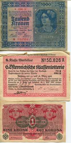 Lotto di 13 banconote Austria e Ungheria WC132 - Foto 3 di 8