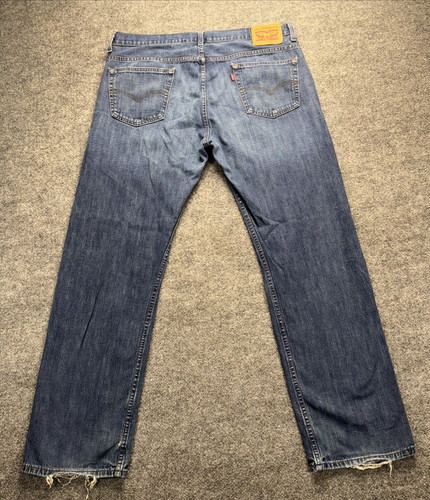 Levis 569 Jeans Men’s Size 36x34 Loose Straight Fit Blue Denim Baggy Distressed - Picture 7 of 18