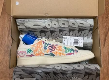 adidas Originals Men's Stan Smith Kris Andrew Small Pride Sneaker Cream #GX6394