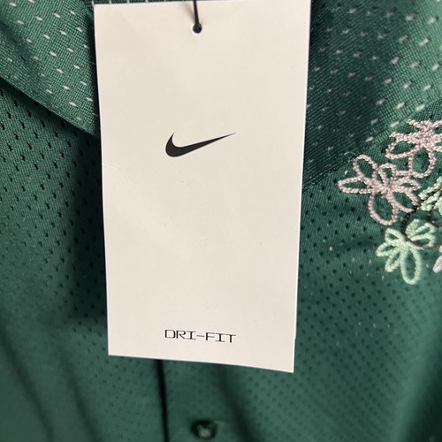Nike Sportswear Just Do It JDI Mesh Polo Shirt Green DZ3078-341 - Size XXL NWT - Picture 5 of 11