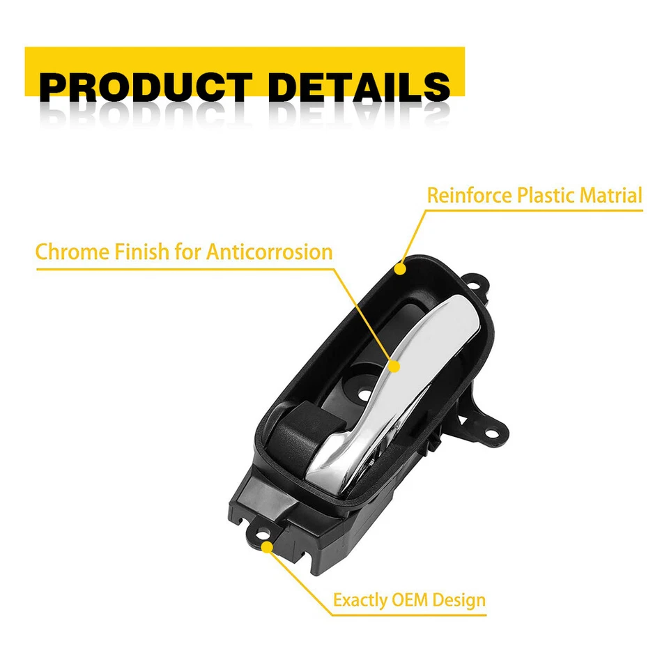 Manija interior interior de la puerta lado del conductor izquierda para 13-18 Nissan Altima Murano EOA Foto 4 de 4