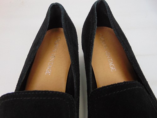 Crown Vintage Samali Loafer Black Leather Suede Women's Shoes Size 9.5 Medium - Picture 11 of 12