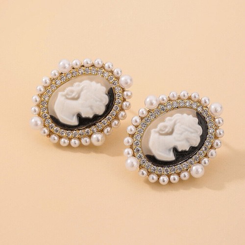 925 Sterling Silver CZ Stud Earrings Cubic Zirconia Women Pearl Jewelry Gift US - Picture 6 of 32