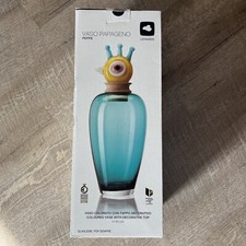 @@@ DI LEONARDO Vaso Papageno Vase 45cm hoch Glas Dekoration NEU TOP RAR Deko