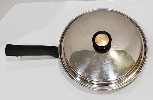 Duncan Hines Regal Ware 3-Ply 18-8 Stainless Steel 10.5" Skillet Frying Pan/lid - Bild 8 von 12
