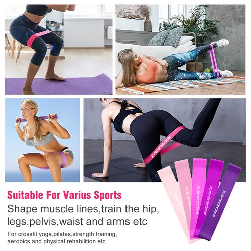 5 PIEZAS Ejercicio de cadera y muslo efectivo para mantener la forma del cuerpo Yoga suave Resistencia Bucle Banda - Imagen 13 de 38