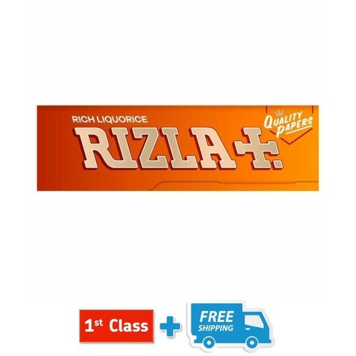 RIZLA LIQOURICE SMOKING ROLLING PAPERS MADE IN BELGIUM (10 & 25 BOOKLETS) - Picture 2 of 9