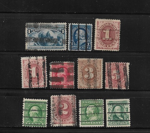 US Precancels: Nice Little Group of Silents & Possible Silents; 11 Briefmarken